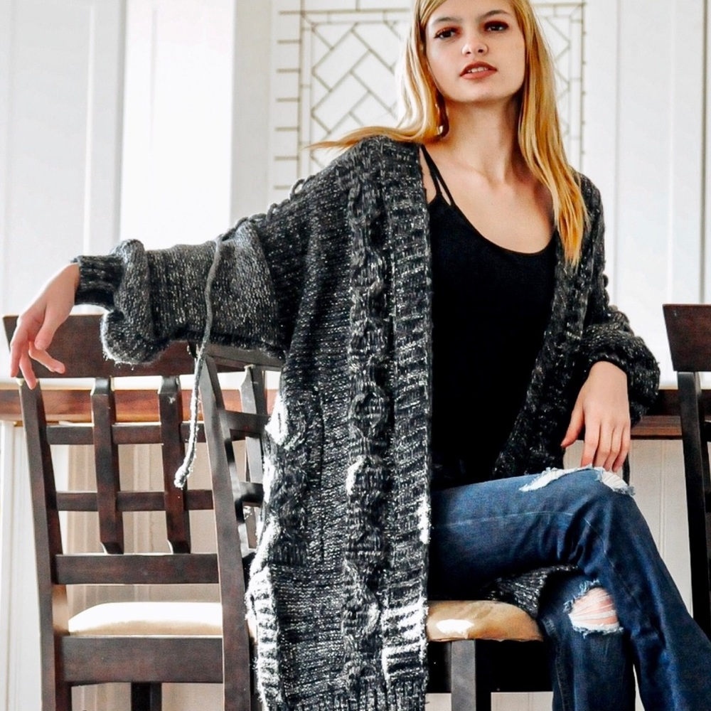 🔴Cable Knit Cardigan - Picture 7 of 8